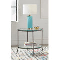 Round Glass Top End Table M79856