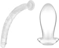 17.9Inch Extra Long Realistic Dildo + Big Butt Plug Trainer T117