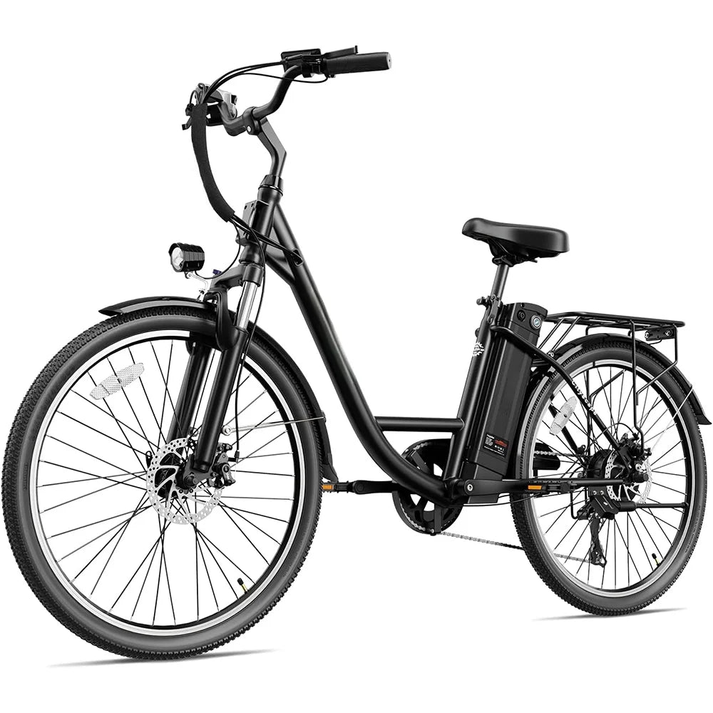 Electric Bike 350W 36V 10Ah Removable Battery 26 7 Speed Pink H4452