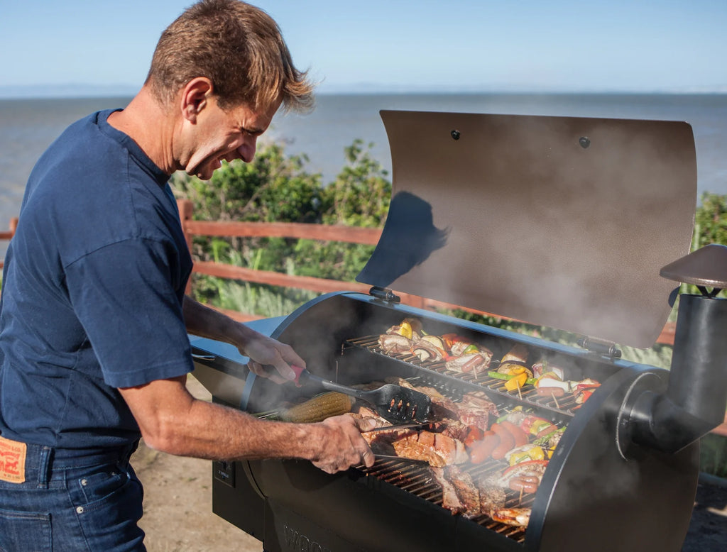 Wood Pellet Grill & Smoker 8-in-1 Black L2256