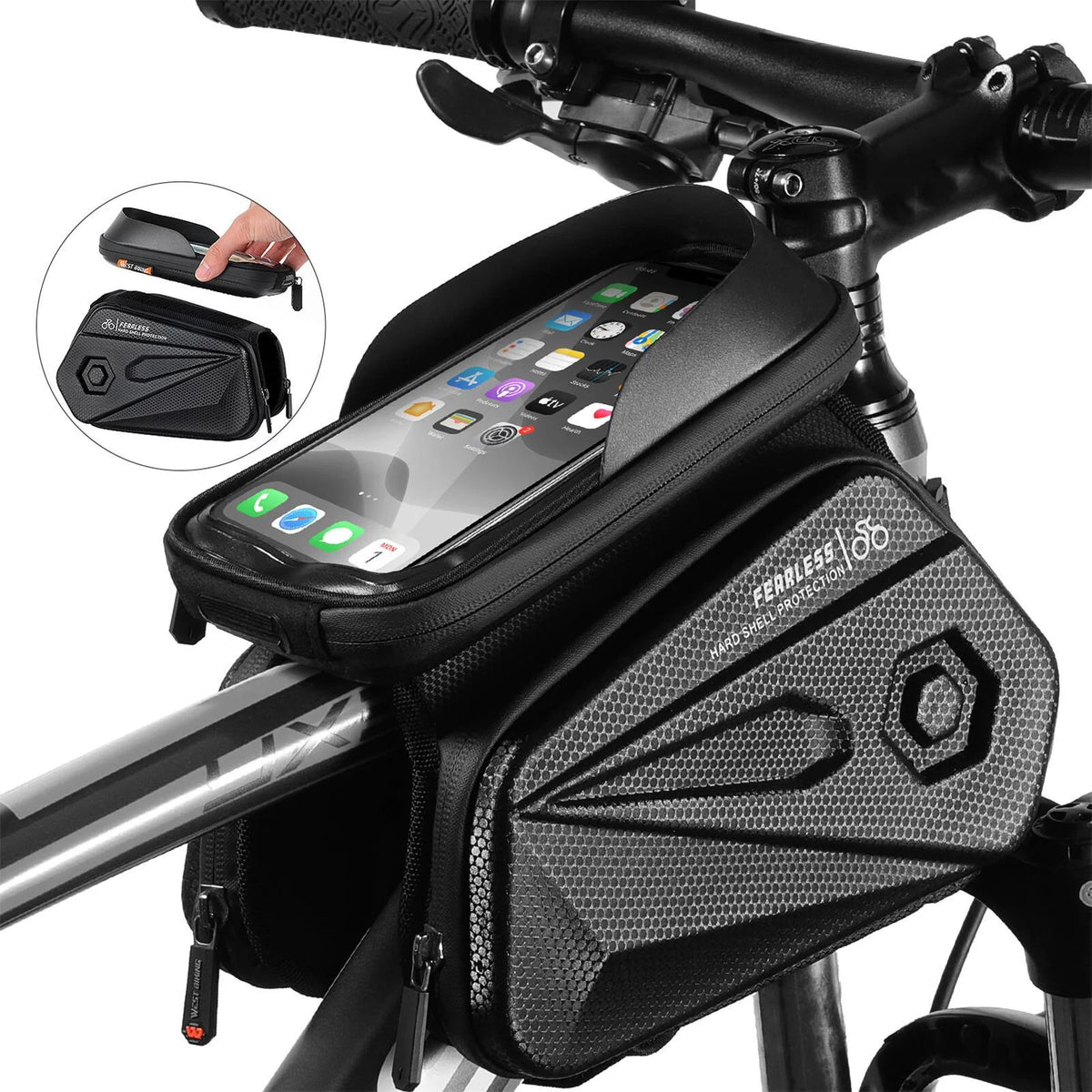 Waterproof Touch Screen Bike Frame Bag X9612