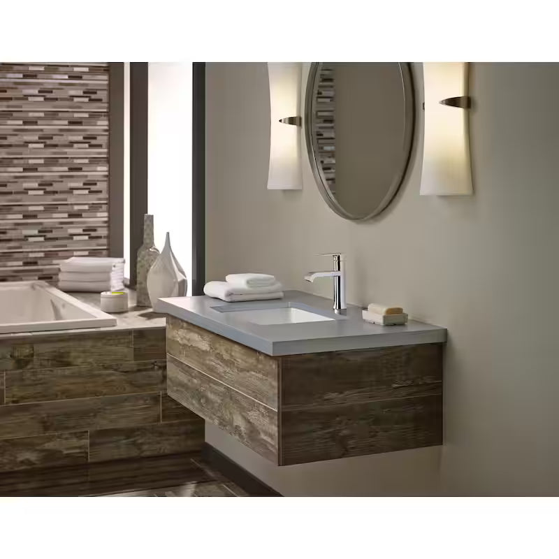 Single Handle Single Hole Bathroom Faucet Polished Chrome 2-Pack Z33889