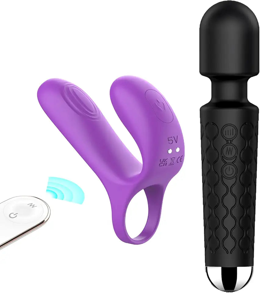 Silicone Vibrating Cock Ring with Remote Control B947821