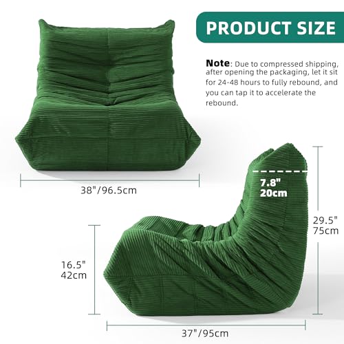 Grey Memory Foam Bean Bag Chair L601