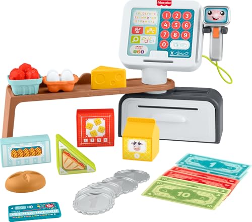 Toddler Learning Toy Cash Register Play Store with 20 Pieces X365