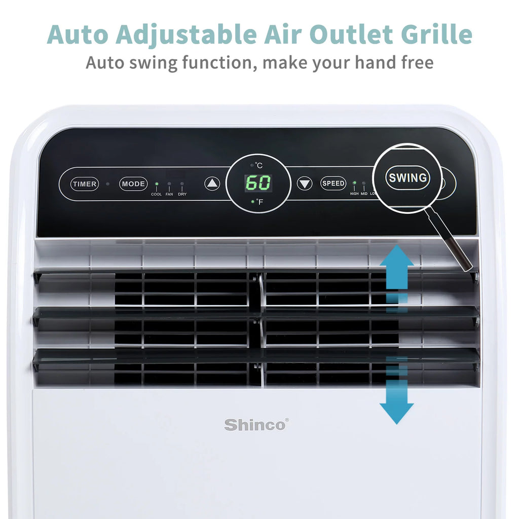 7800BTU 3 in 1 Portable Air Conditioner with Remote Control H625
