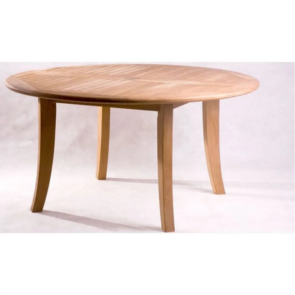 Grade-A Teak 6 Pc Dining Set with 48" Round Table and 5 Stacking Arm Chairs U9759