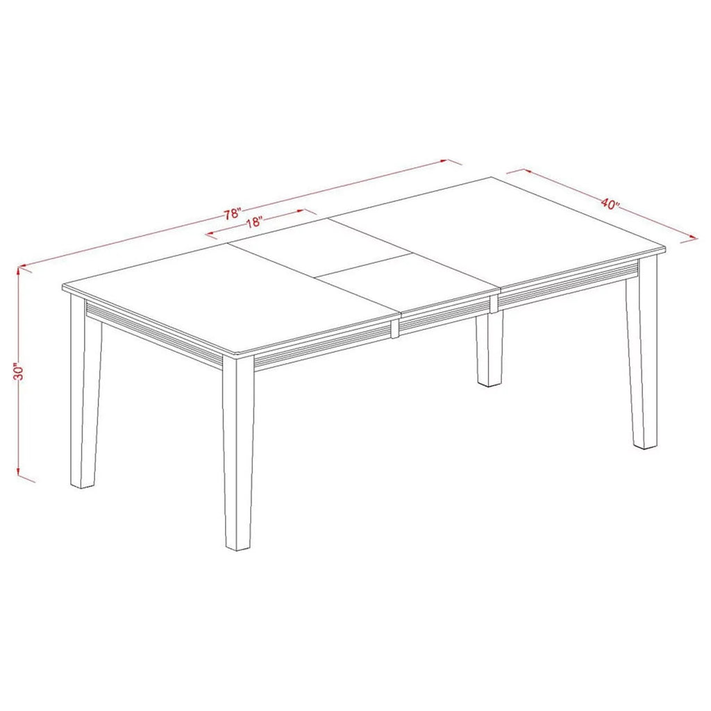 Black 5 Piece Wood Dining Table and Chairs Set D185918
