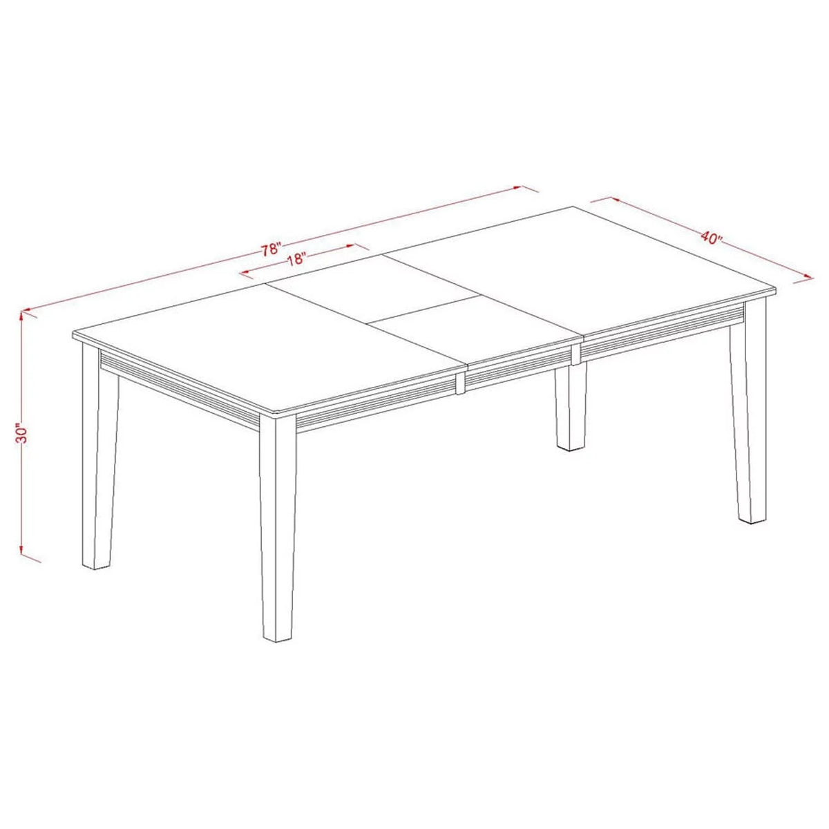 Black 5 Piece Wood Dining Table and Chairs Set D185918