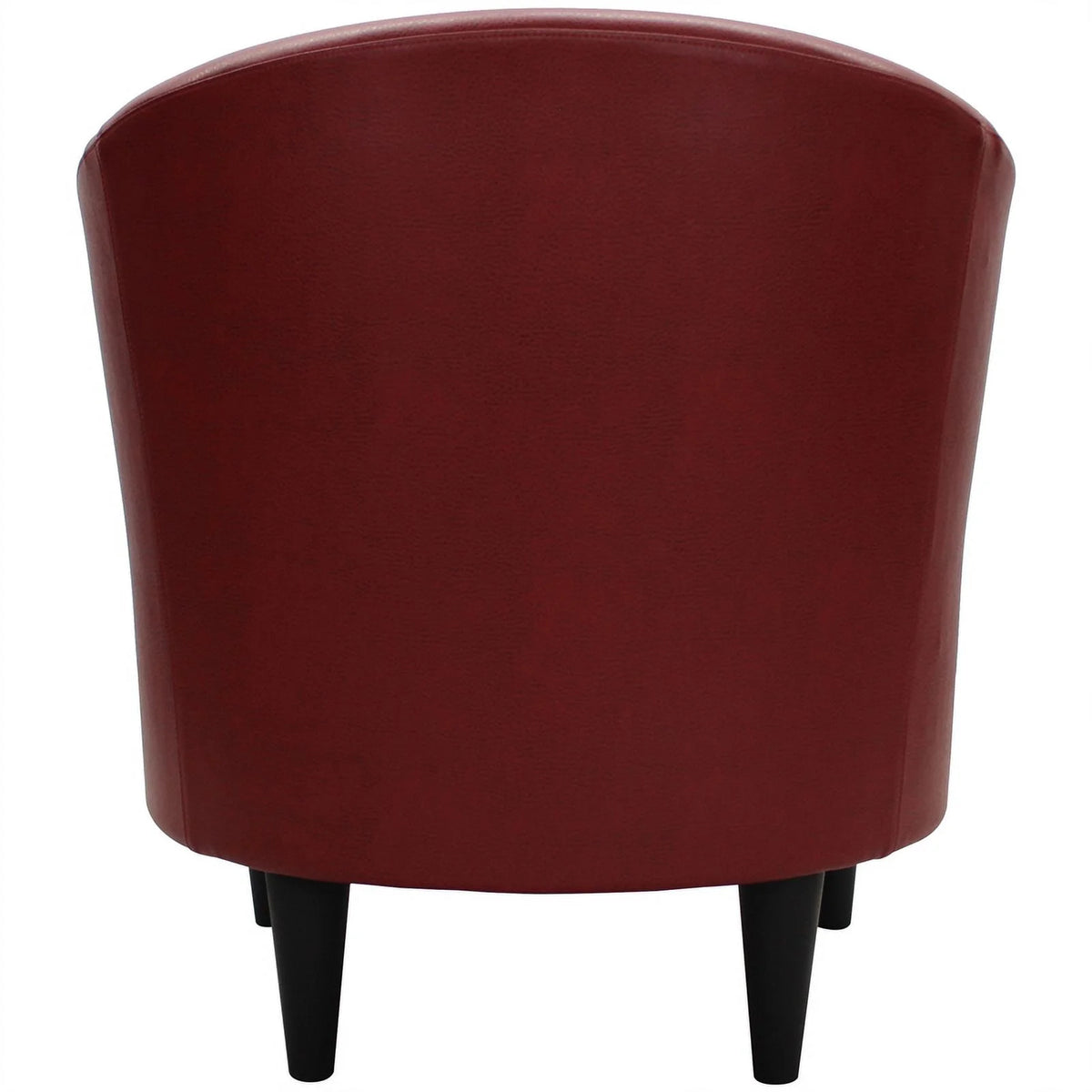 Red Faux Leather Club Chair W842