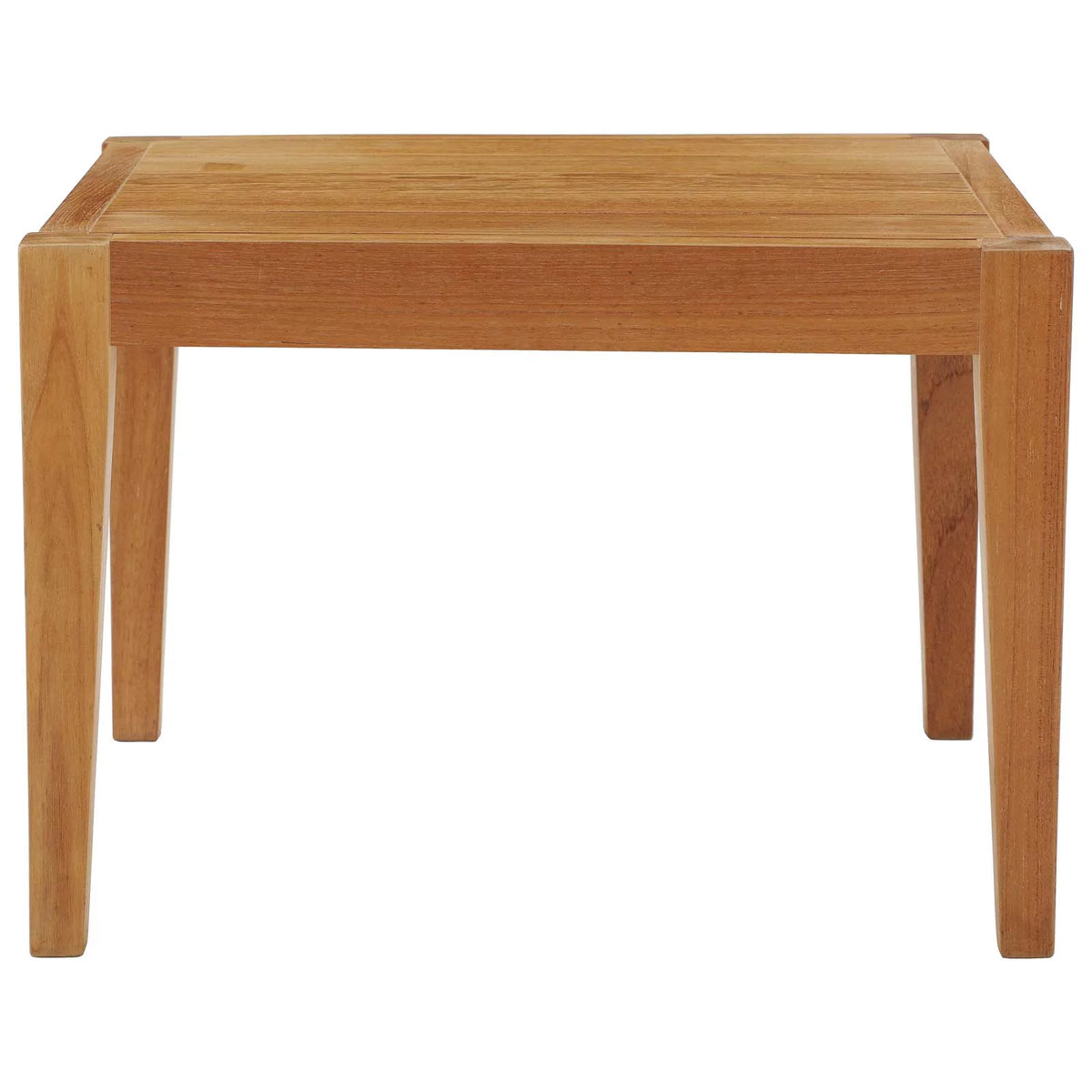 Contemporary Modern Urban Outdoor Patio Side Table, Wood, Natural C722678