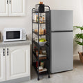 6 Tier Metal Wire Rolling Storage Cart with Baskets S72127