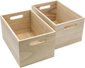 Unfinished Wood Crates 2 Pack W977