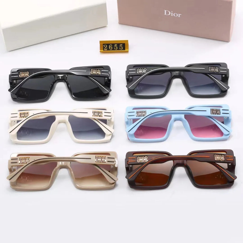 Fashion CD Letter Temple Stripe Sunglasses A3268