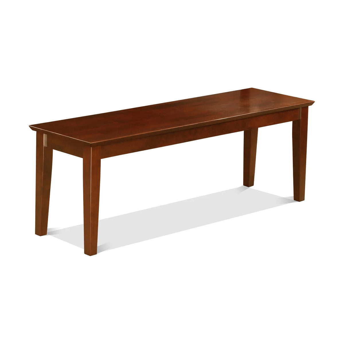5 Piece Mahogany Rectangular Dinette Set with Leather Seat C5692