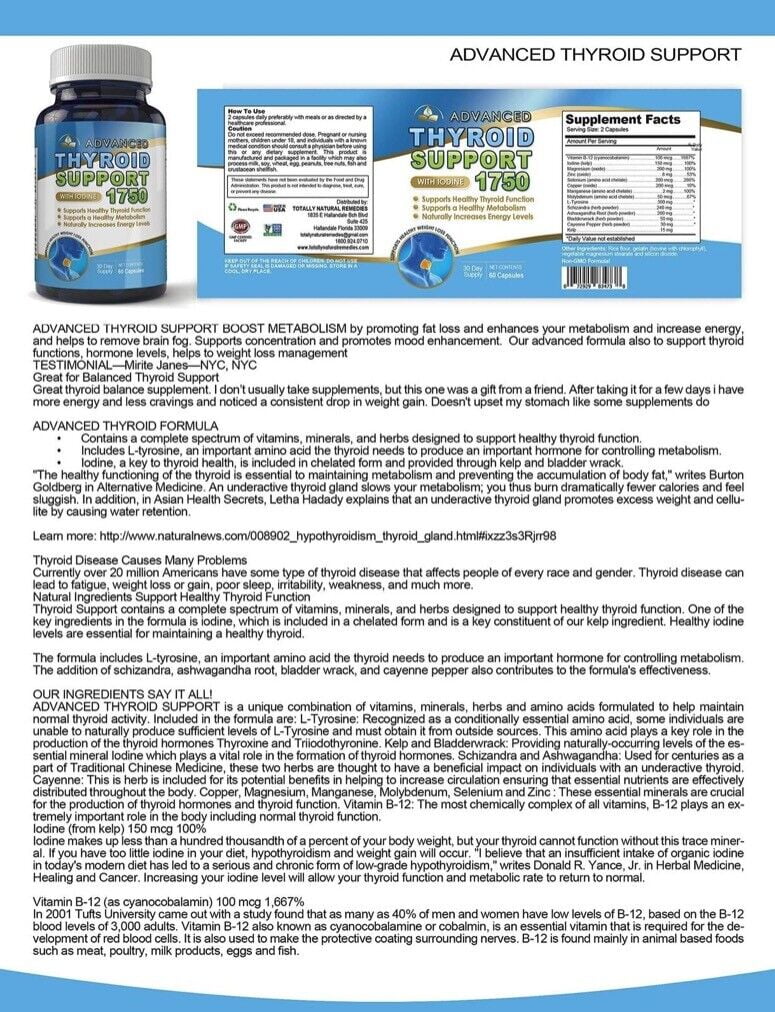 Iodine B-12 Magnesium 60 Capsule D344