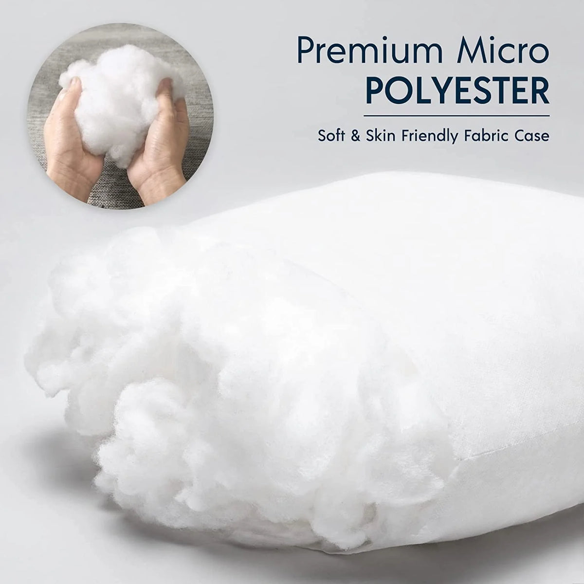 Hypoallergenic Square Throw Pillow Inserts, 2 Pack, 20 x 20 inches W32893