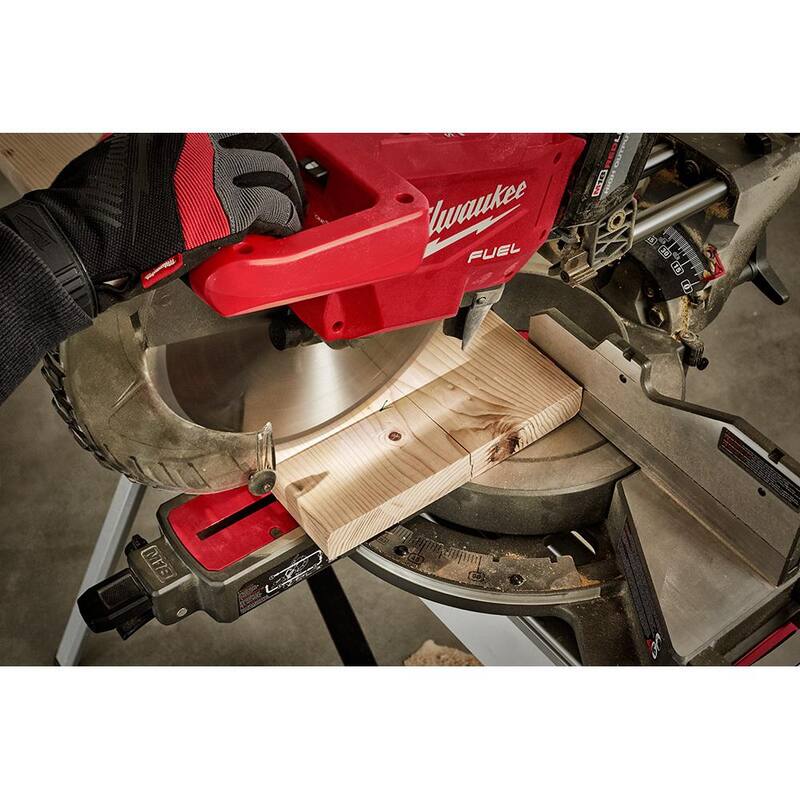 18V Lithium-Ion Brushless Cordless 12 in. Dual Bevel Sliding Compound Miter Saw Kit with Stand and Battery Q567602