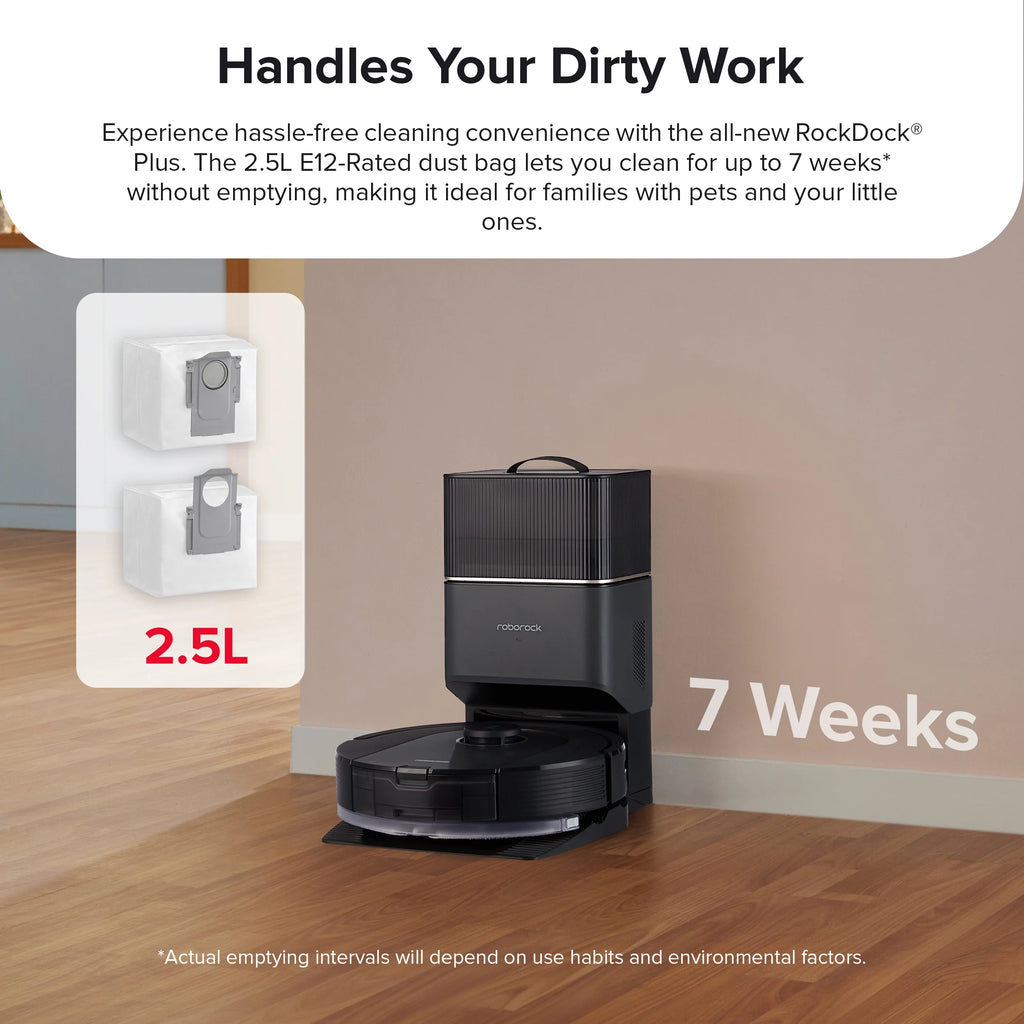 Robot Vacuum and Mop with Auto-Empty Dock H406
