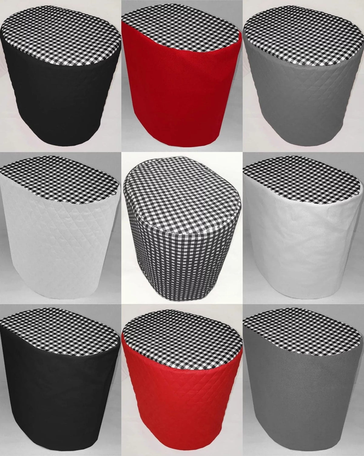 Black & White Checked Coffee Maker Cover Z75133