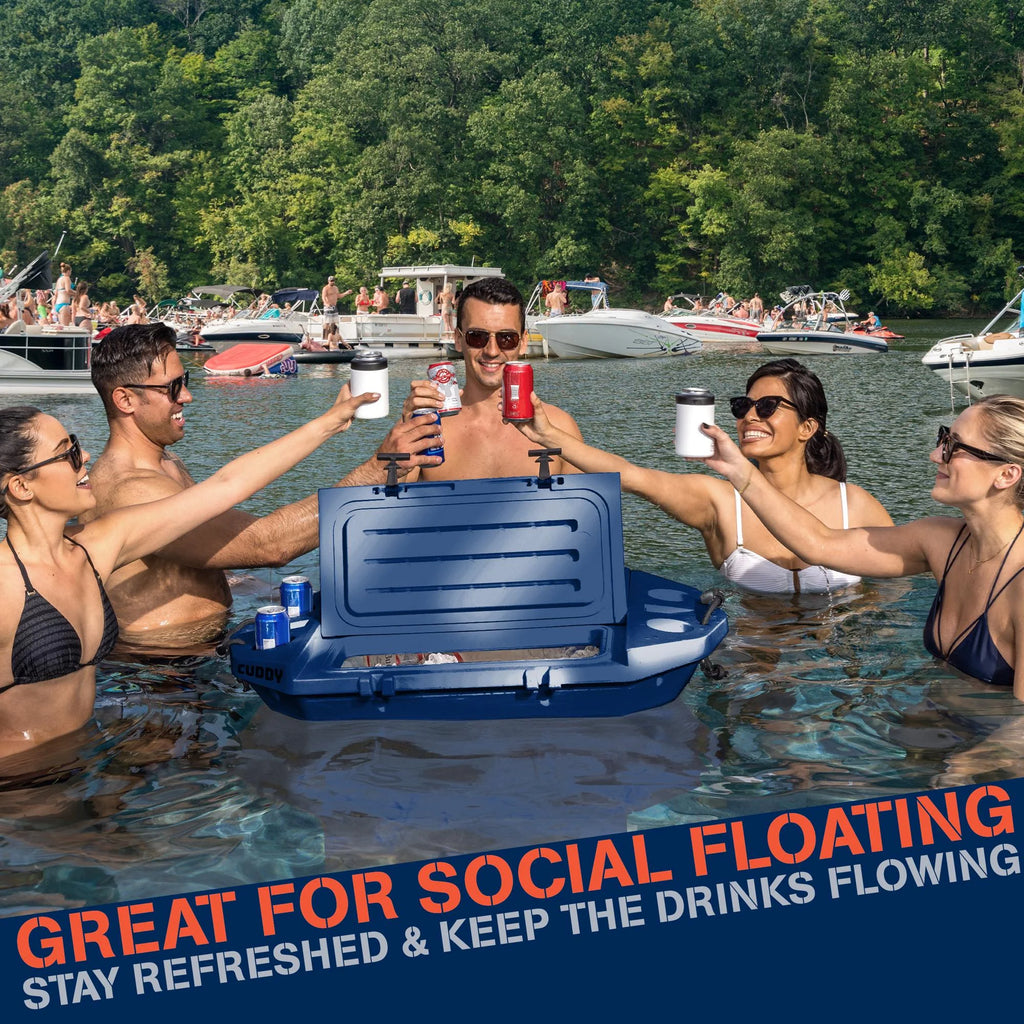 Floating Cooler and Dry Storage Vessel 40QT Navy C220