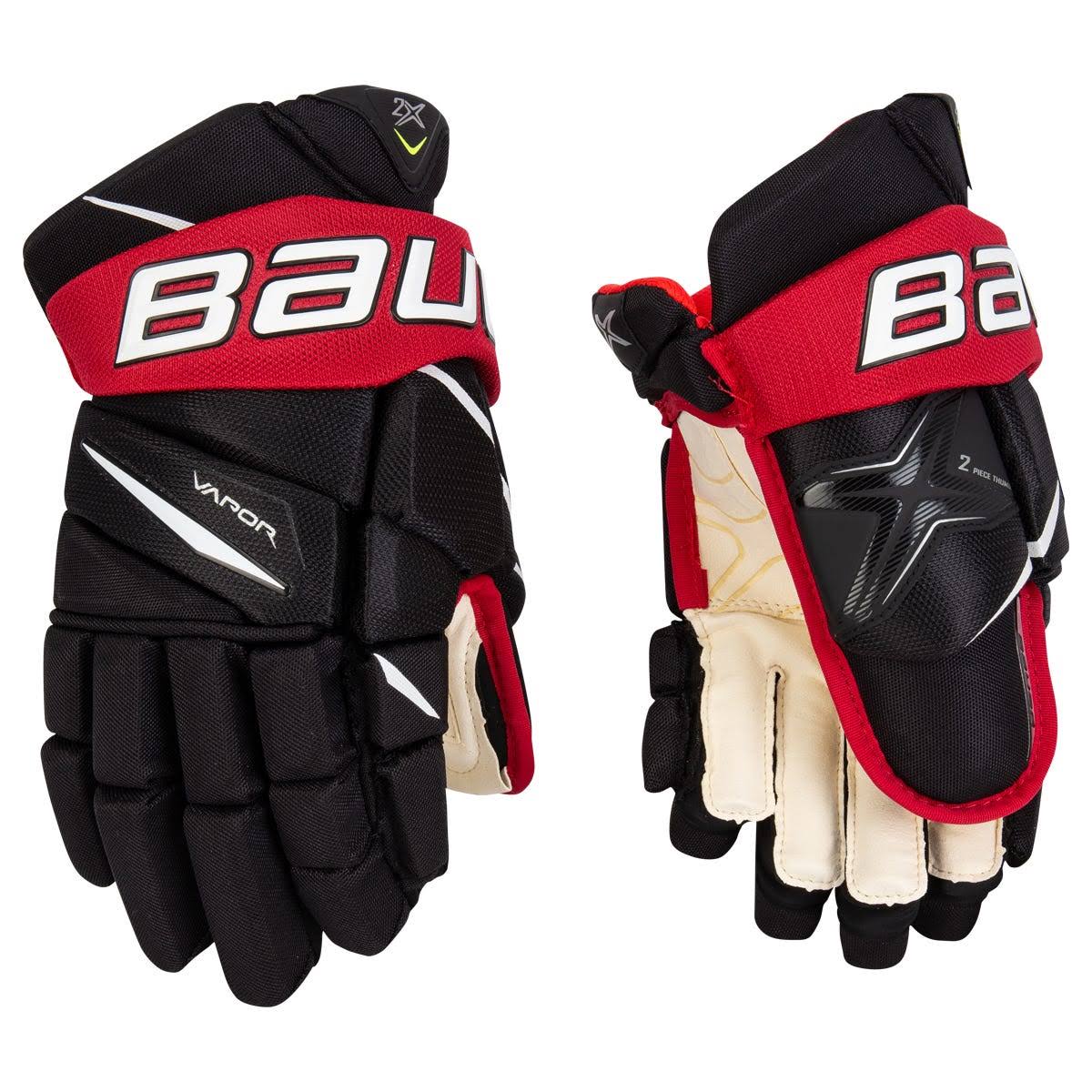 Black Red Hockey Gloves C60620