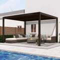 10' × 14' Aluminum Louvered Pergola O71045