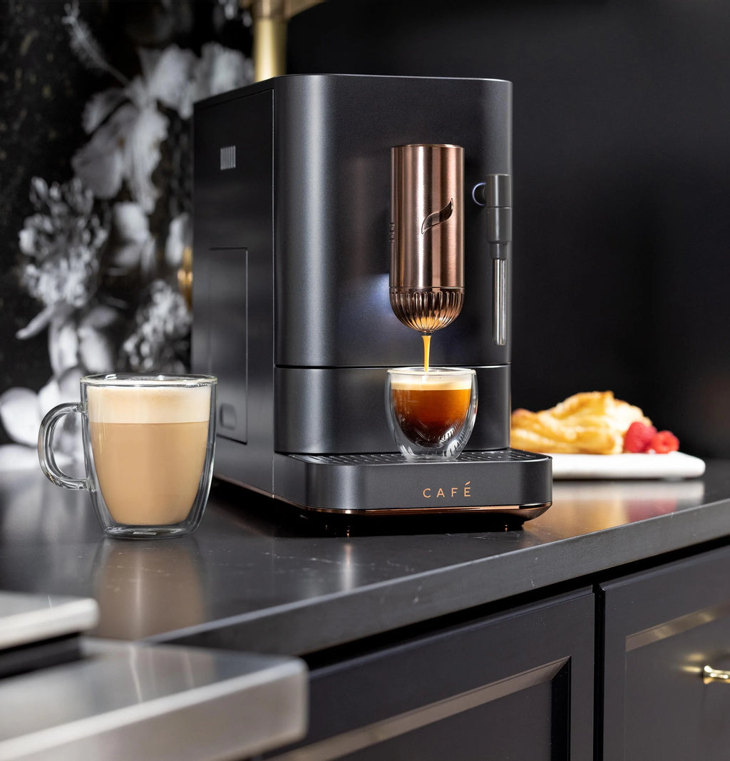 Automatic Espresso Machine with Milk Frother and Bean Grinder, Matte White 1.2 Liter T411